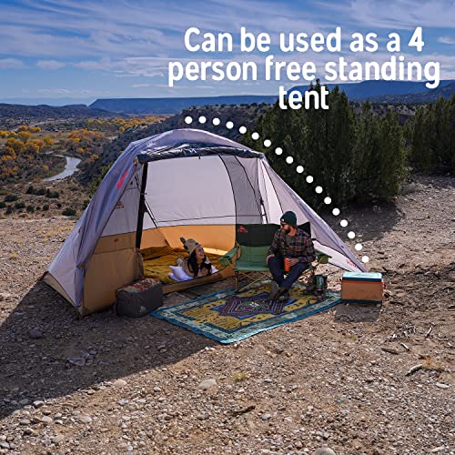 Kelty Caboose 4P Tent and Vehicle Awning Shelter, Universal Attachment for Vans, Trucks, SUVs, Standing Height Door, Massive Vestibule, Fully Freestanding, Designed in Sunny Colorado (2023) - Image 3