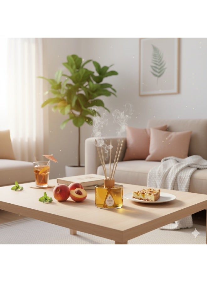 PURELY SCENT Peach Diffuser – 150ML Luxury Scented Oil Diffuser – Long Lasting Home Fragrance with Essential Oils – Elegant Decor & Gift Idea - Image 4