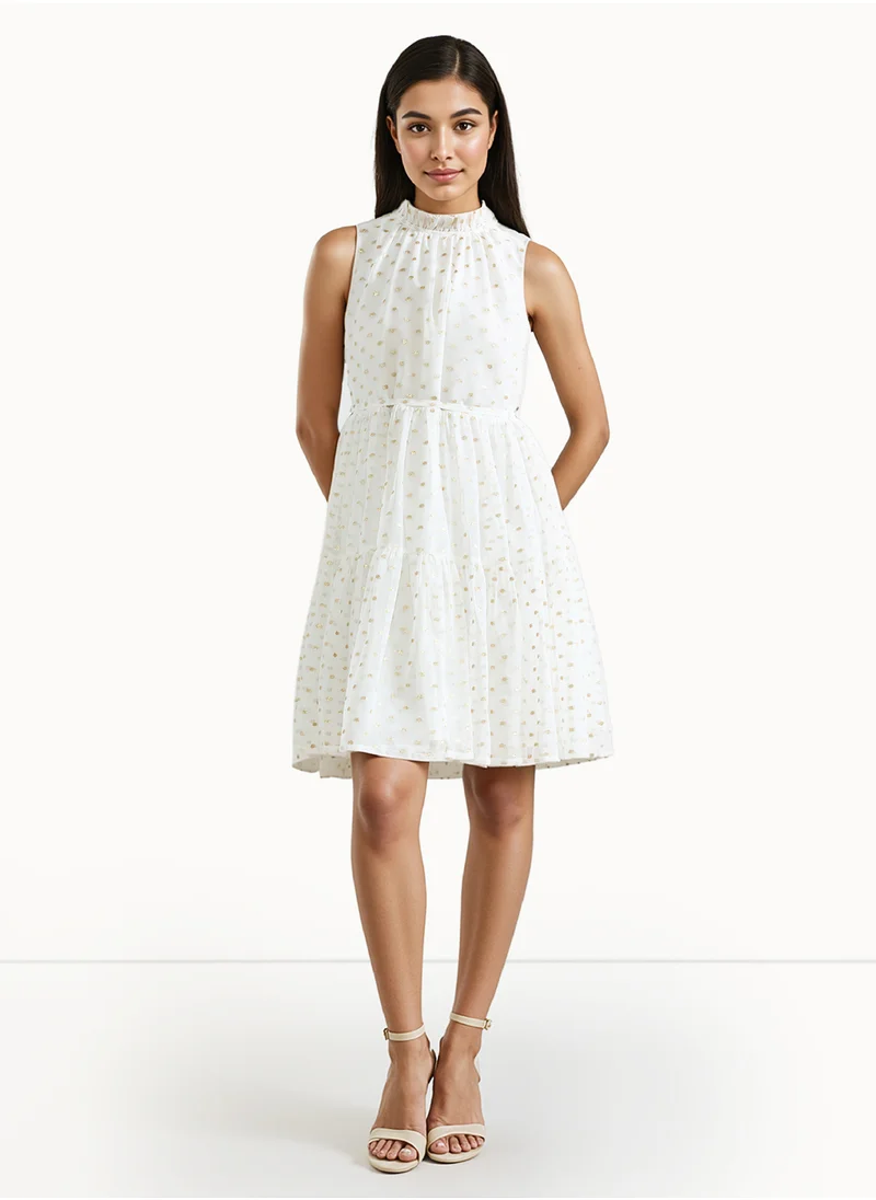 French Connection Sleeveless Polyester Mini Dress