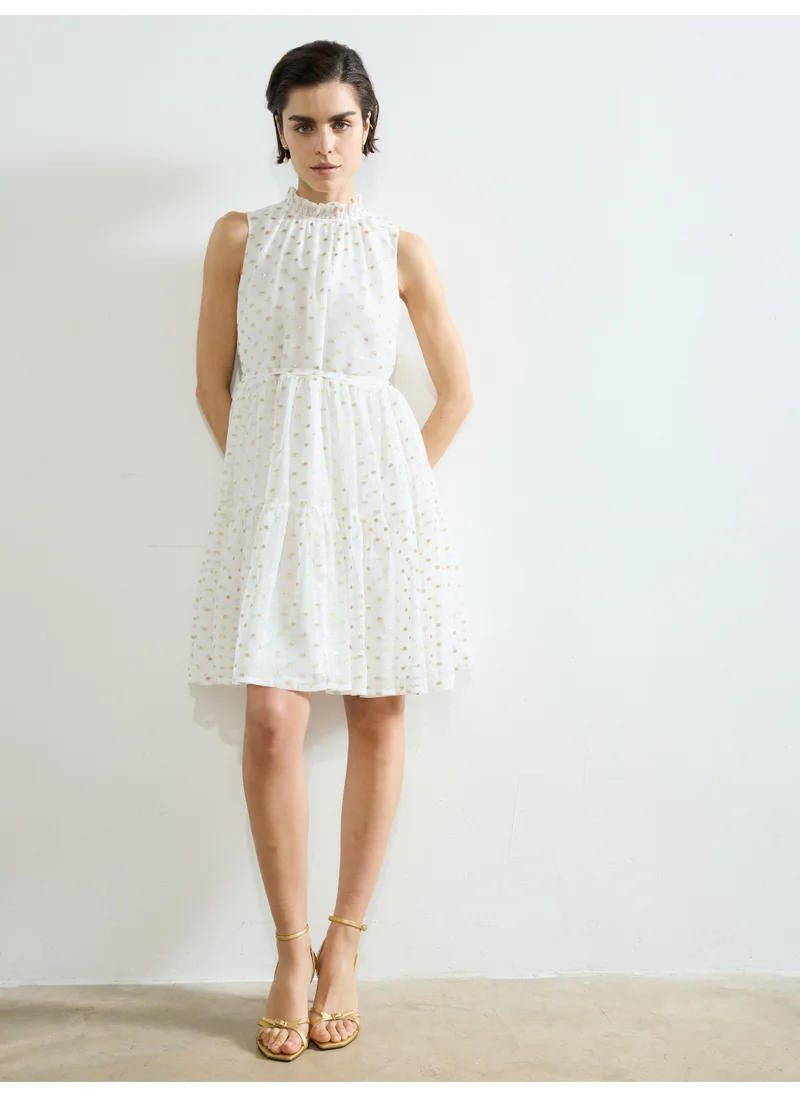 فرنش كونكشن Sleeveless Polyester Mini Dress