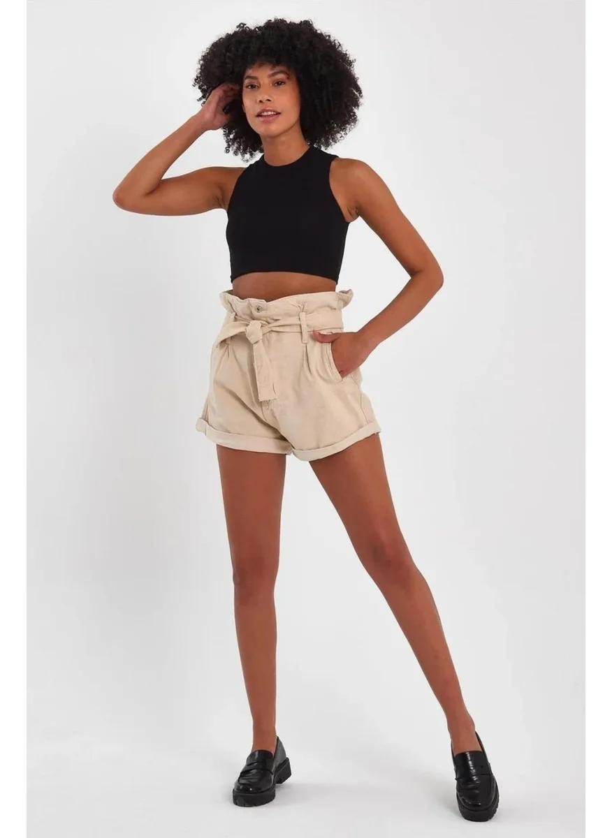 Alexander Gardi Alexandergardı Special Collection Tie-Up Denim Shorts (4013K)