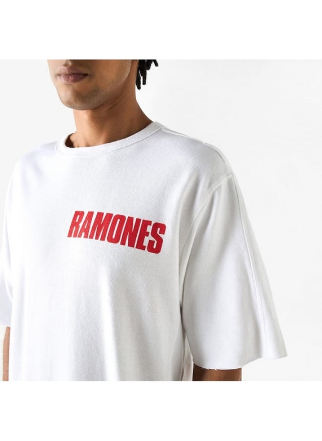 SP Characters - Ramones Print T-shirt with Crew Neck and Short Sleeves - Image 1
