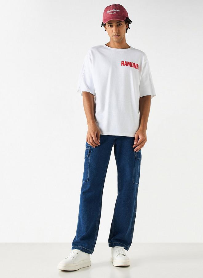 SP Characters Ramones Print T-shirt with Crew Neck and Short Sleeves - Image 2