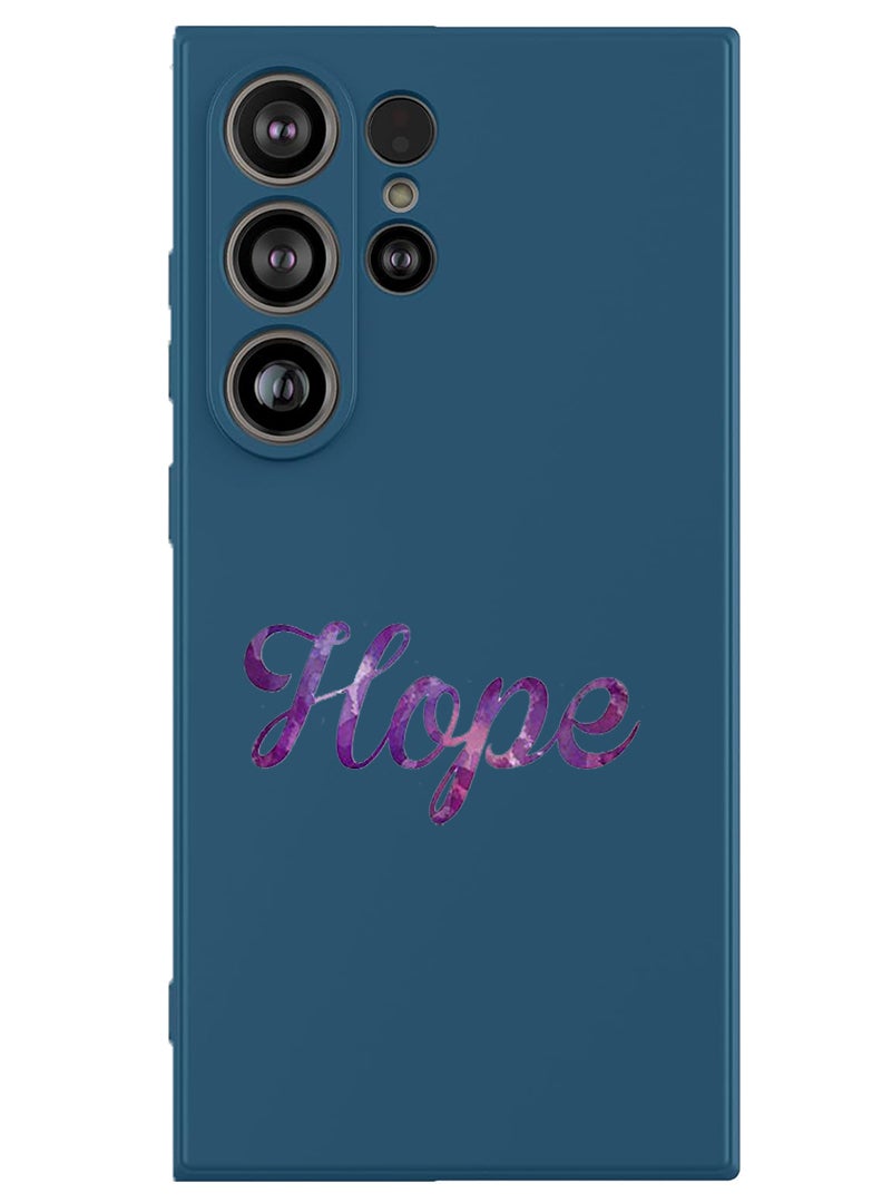 Theodor Protective Slim Fit Case Liquid Silicone Cover with Full Body Protection Anti-Scratch Shockproof Case For Samsung Galaxy S25 Ultra (Blue) - Hope - Image 1