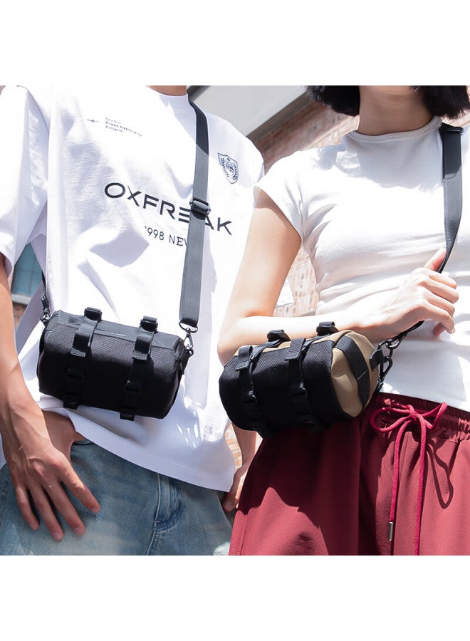 Mark Ryden Shoulder Bag Crossbody Bag Sports Cylinder Small Bag For Men And Women, Outdoor Cycling Mini Backpack With Detachable Shoulder Strap - Image 1
