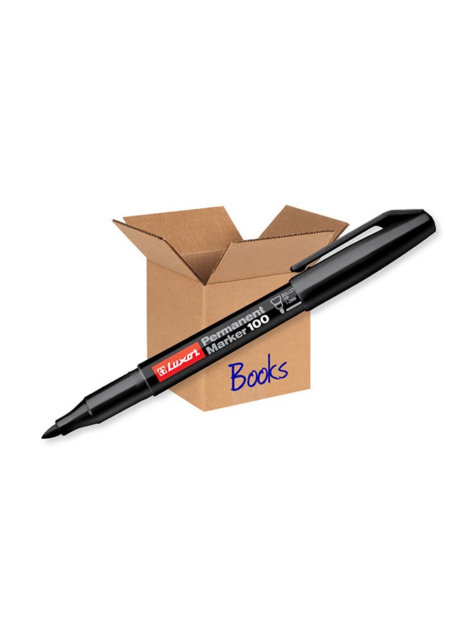 Luxor عبوة من 21 قلم بتصميم عصري، تدفق حبر سلس، تشمل 9 أقلام كراتثلجية، 1 قلم دائم و 1 قلم علامة سي دي/دي في دي، 3 أقلام تمييز، 5 أقلام رصاص، ممحاة ومبراة - Image 4