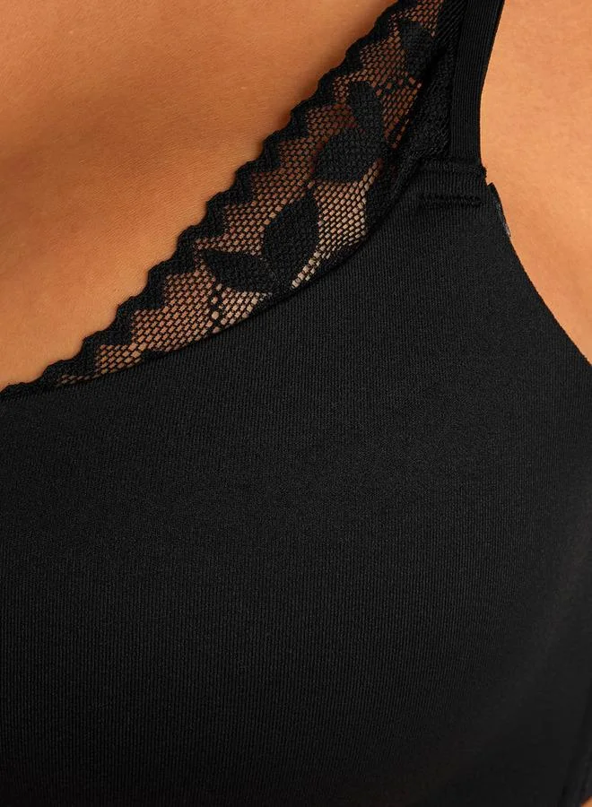 Splash FAV  Padded Bra Medium Coverage Lace Trim for Women | Best Price UAE