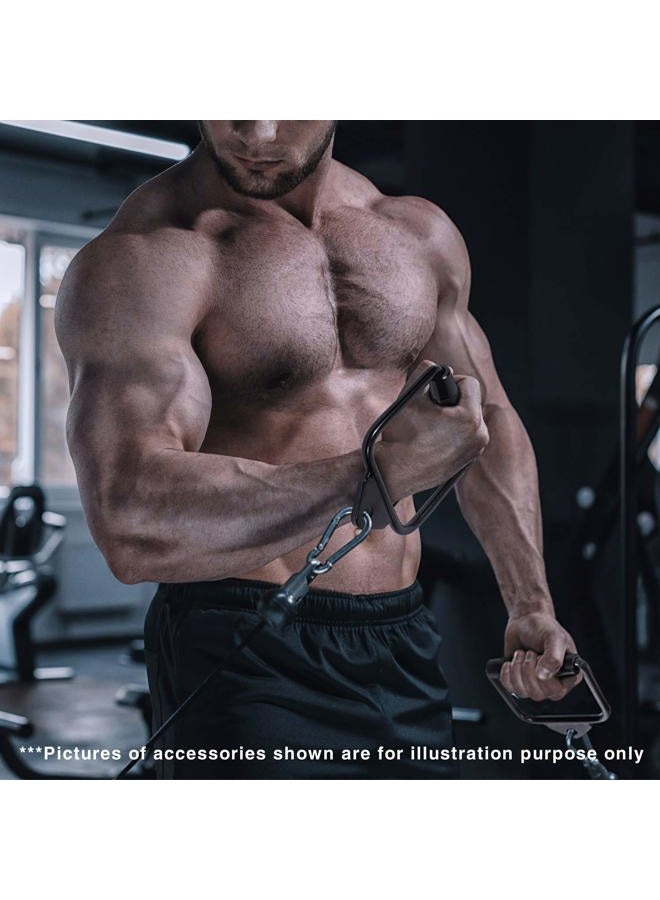 Yes4All Black D Row Handle Cable Attachment for Weight Workout, Cable Machine Accessories for Home Gym - Image 4