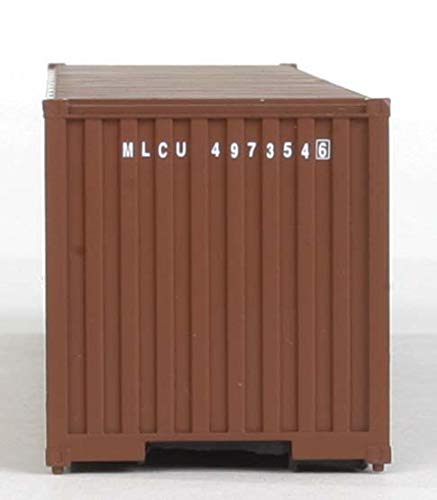 Walthers SceneMaster HO Scale Model of Xtra (Brown, White) 40' Corrugated Container,949-8154 - Image 4