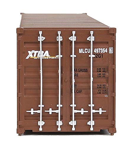 Walthers SceneMaster HO Scale Model of Xtra (Brown, White) 40' Corrugated Container,949-8154 - Image 3