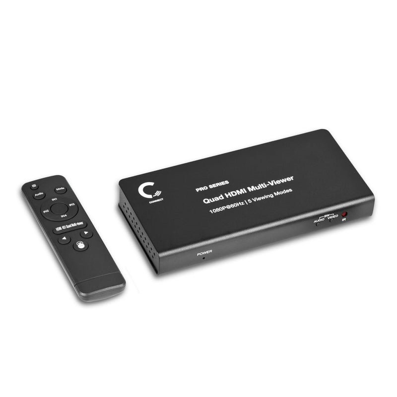 Expert Connect 4 Ports Quad HDMI Multi-Viewer/Screen Divider/Switch | 1080p @ 60Hz | 5 Viewing Modes - Image 1