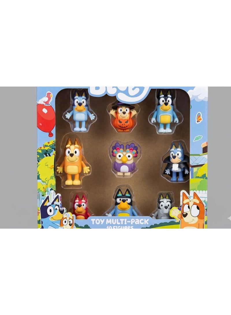 BLUEYE Amazing Blueyes Collection Figures 9 Pack Blueye Family and Friends Toy Set - Image 4