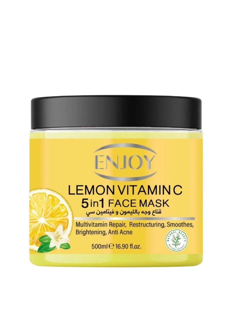 ENJOY LEMON VITAMIN C 5IN1 FACE MASK 500ML