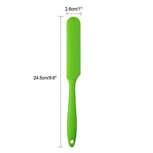 SUMERSHA 4pcs Silicone Spatula Set Heat Resistant Cake Cream Butter Spatulas Mixing Batter Scraper Non-Stick Flexible Baking Cooking Tool 4 Colors (multicolor) - Image 2