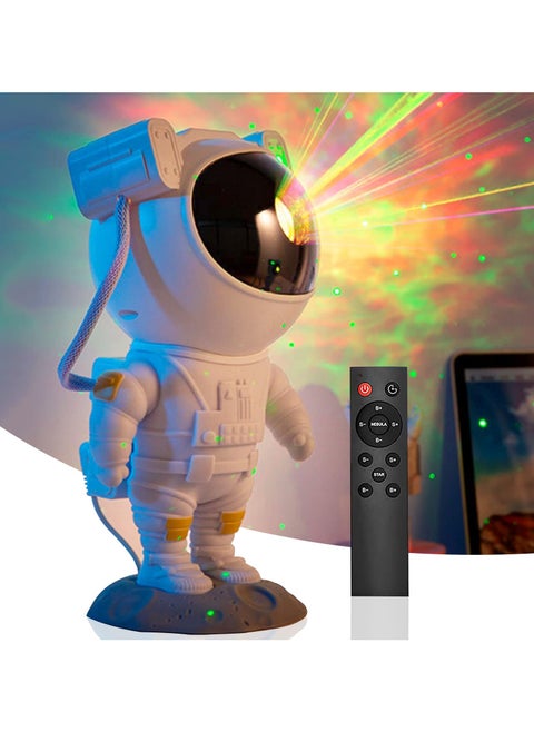 Galaxy Astronaut Star Projector Night Light with Timer, Remote Control, 360° Adjustable Design, USB Powered, Ideal for Bedroom, Party, and Game Rooms