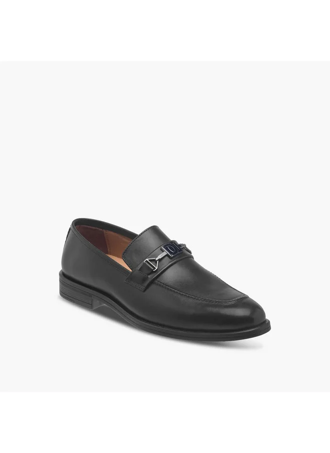 DUCHINI Men's Buckle Detail Slip-On Shoes