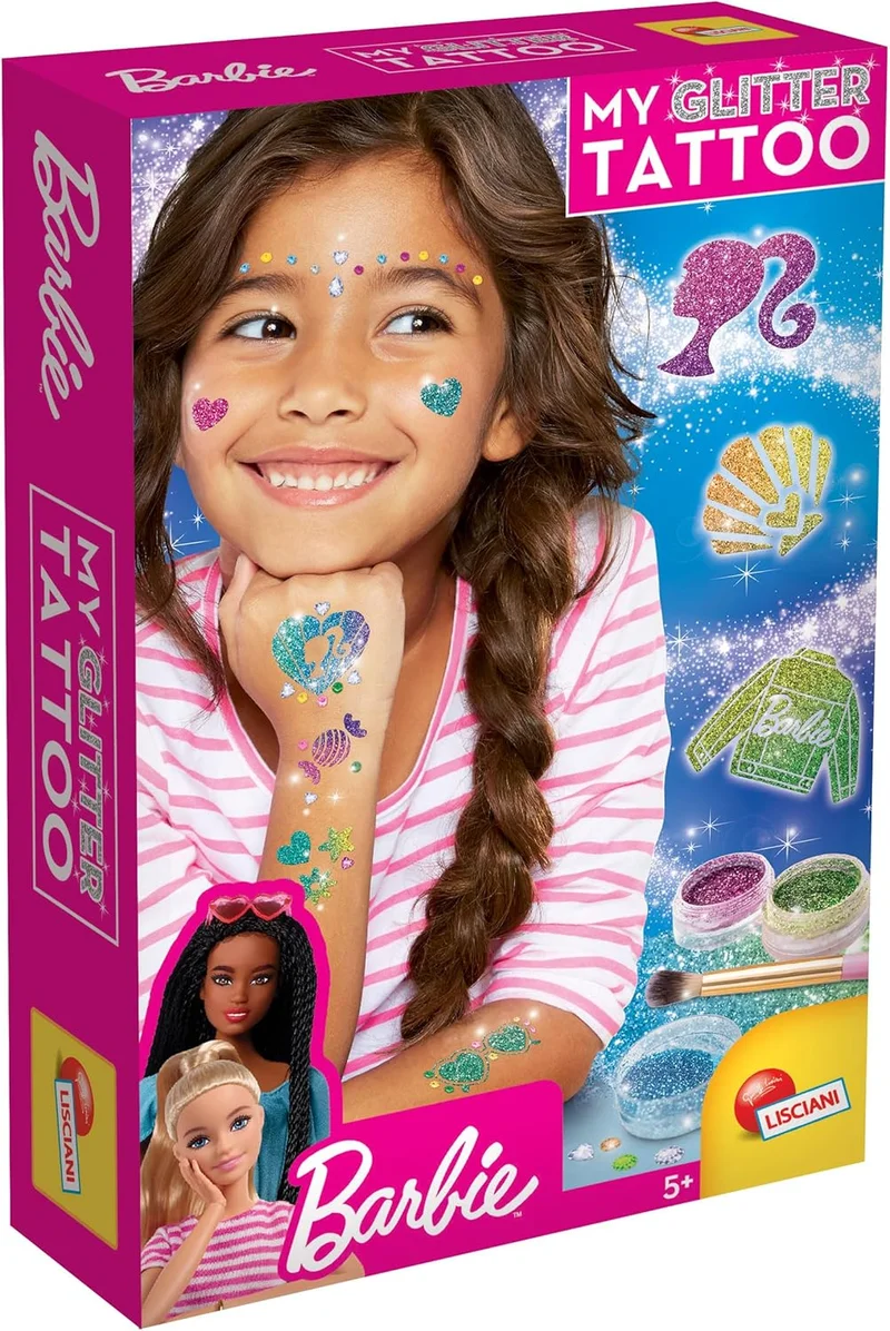 باربي Barbie My Glitter Tattoo Creative Set