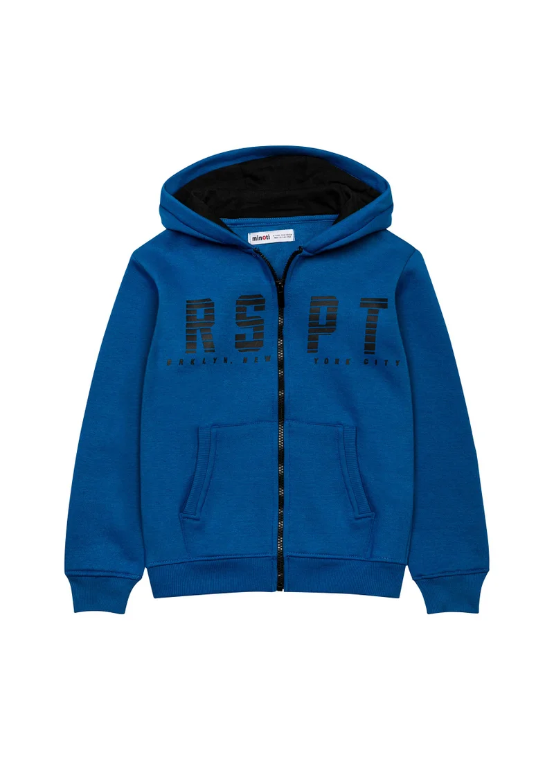 MINOTI Teen Boys  Fleece Zip Thru