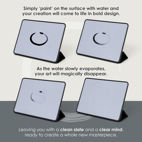 Buddha Board Enso – Portable Water Painting Board with Brush – Reusable Zen Drawing Canvas for Mindfulness, Meditation, and Creative Relaxation – Travel Art Set - Image 4