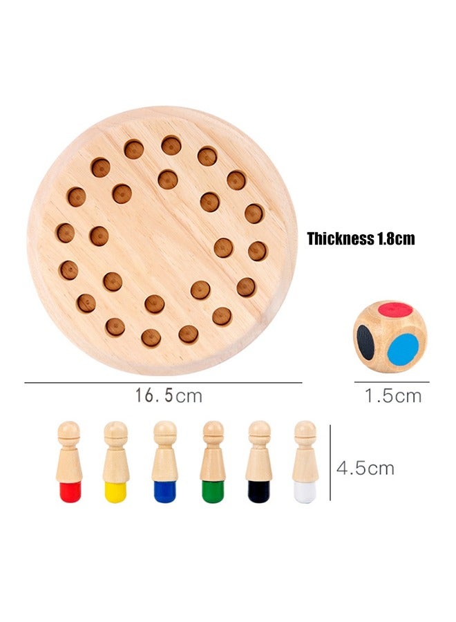 Wooden Memory Match Stick Chess Color Table Game Board Puzzles Montessori Educational Toy Cognitive Ability Learning Toys - Image 5