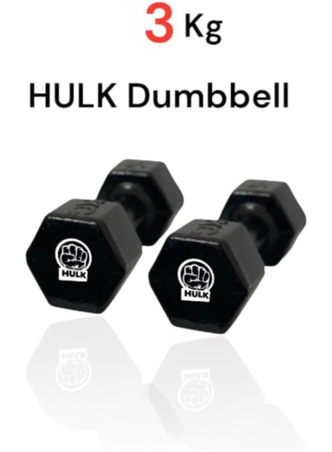 "Shiny Rubber Dumbbell Set - 10 Pieces, Total Weight 30KG, with Various Weights (5KG, 4KG, 3KG, 2KG, 1KG)"
