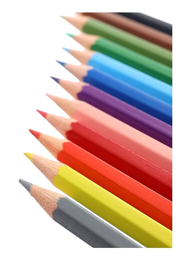 FABER-CASTELL Faber Castell Wood Long Buntstifte Color Pencils 12 Color Pencils - Multi Color - Image 2
