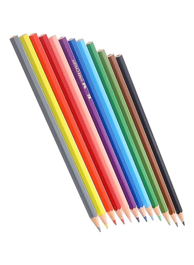 FABER-CASTELL Faber Castell Wood Long Buntstifte Color Pencils 12 Color Pencils - Multi Color - Image 3