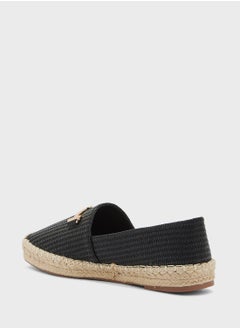 ELLA Metal Trim Raffia Espadrille  - Image 2