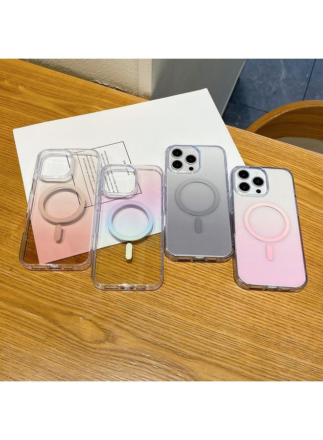 اس-توب جراب لهاتف iPhone 13 Pro، جراب هاتف MagSafe شفاف متدرج من مادة البولي كربونات - Image 2