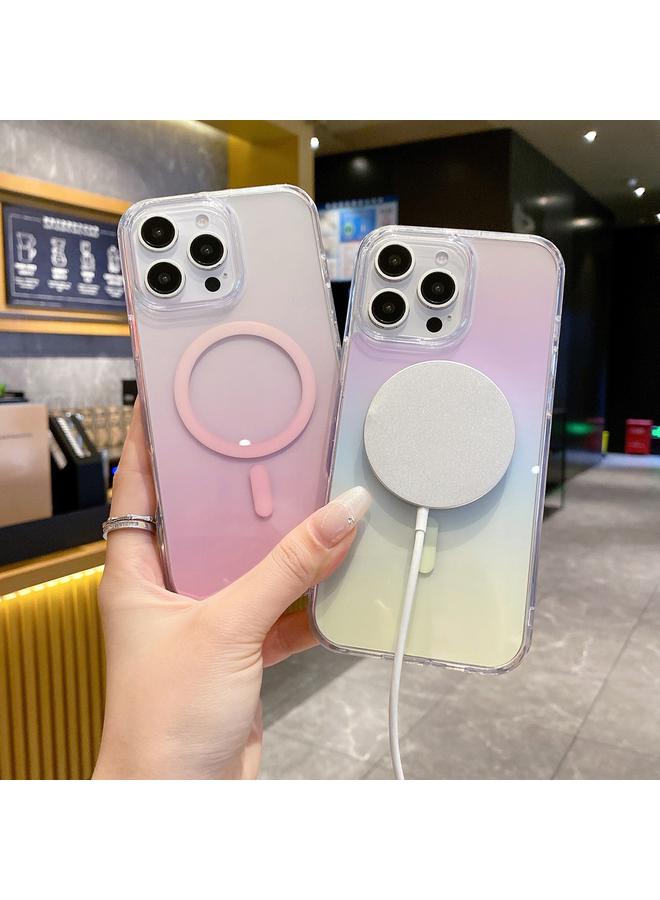 اس-توب جراب لهاتف iPhone 13 Pro، جراب هاتف MagSafe شفاف متدرج من مادة البولي كربونات - Image 3