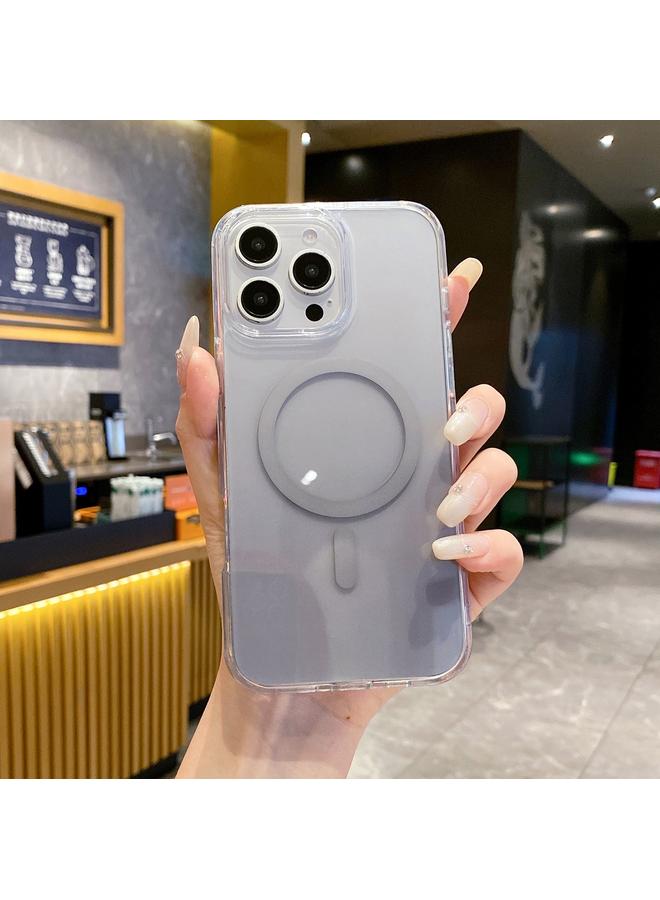 اس-توب جراب لهاتف iPhone 13 Pro، جراب هاتف MagSafe شفاف متدرج من مادة البولي كربونات - Image 1