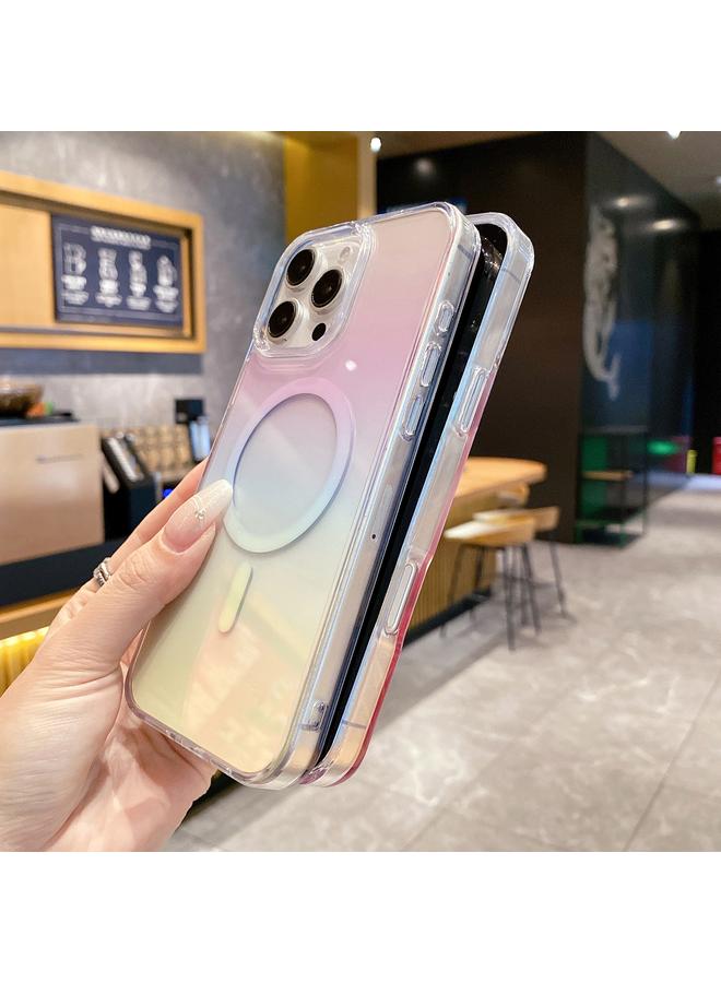 اس-توب جراب لهاتف iPhone 13 Pro، جراب هاتف MagSafe شفاف متدرج من مادة البولي كربونات - Image 4