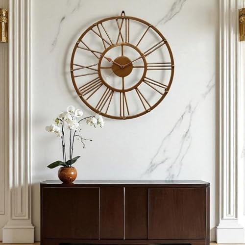 Vintage Clock Vintage Handicraft Iron Decorative Art Ware/Handcrafted Decorative Wall Art Clock/VC-9178-15 - Image 3