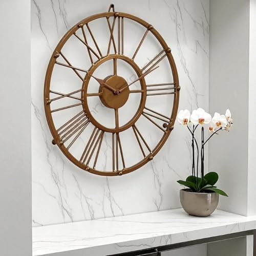 Vintage Clock Vintage Handicraft Iron Decorative Art Ware/Handcrafted Decorative Wall Art Clock/VC-9178-15 - Image 4