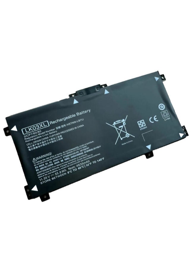 Lap-Tech HP 11.55V Replacement Battery — 4600mAh (55.8Wh) — 3-Cell Li-ion — Replaces 916368 / HSTNN-LB7U / TPN-1129 — 6-Month Warranty - Image 3