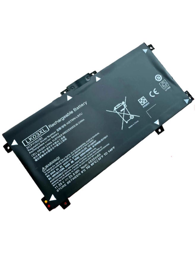 Lap-Tech HP 11.55V Replacement Battery — 4600mAh (55.8Wh) — 3-Cell Li-ion — Replaces 916368 / HSTNN-LB7U / TPN-1129 — 6-Month Warranty - Image 1