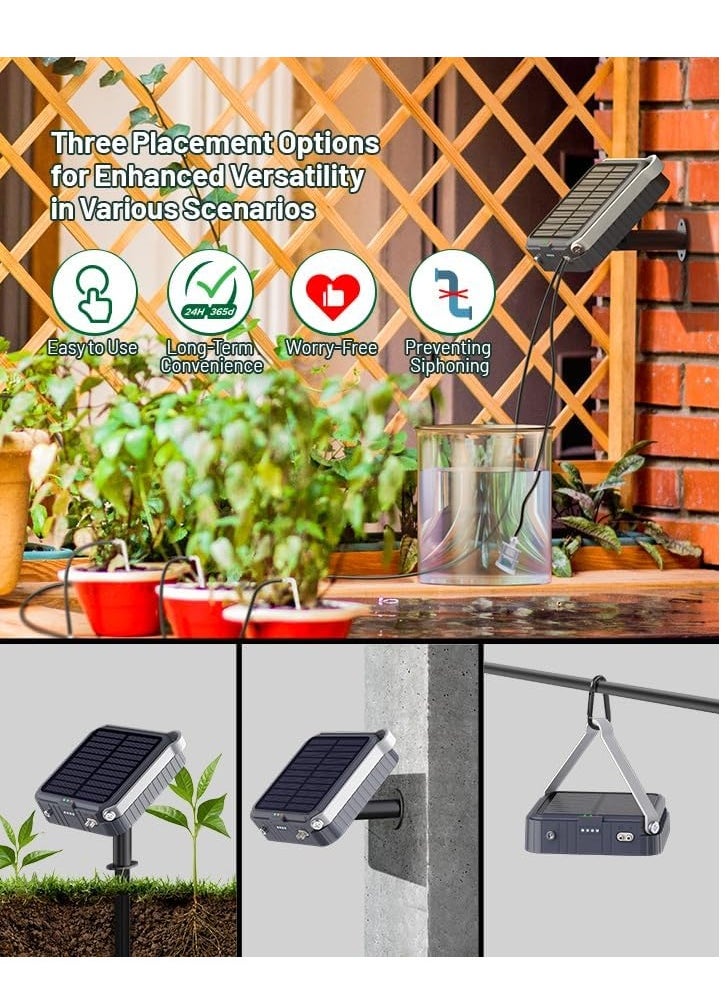 Generic Solar Automatic Drip Irrigation System, Harness Sunshine or External Power for Indoor and Outdoor Use, Rain or Shine! Anti-Siphoning, Supports Up to 15 Potted Plants  - Image 2