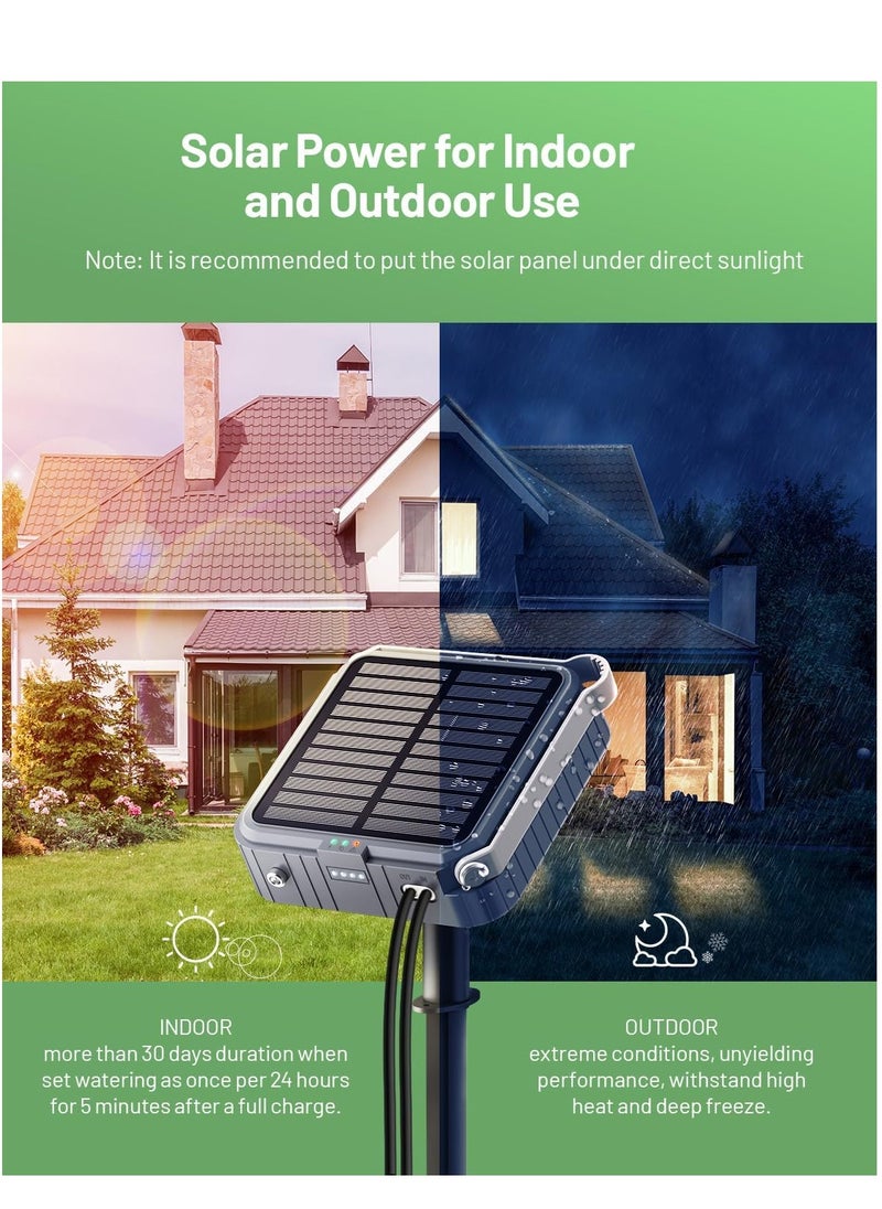 Generic Solar Automatic Drip Irrigation System, Harness Sunshine or External Power for Indoor and Outdoor Use, Rain or Shine! Anti-Siphoning, Supports Up to 15 Potted Plants  - Image 5