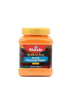 Flash Acrylic Ready to Pour Pouring Paint/Fluid Acrylic 500ml / 16 fl oz Pre-Mixed Water-Based - for Canvas, Wood, Paper, Crafts, Tile, Rocks and More… (Metallic Burnt Orange) - pzsku/Z7984A844B207E752FB8CZ/45/_/1740118273/55113db6-2201-4d6a-9df5-bc0549f8d64c