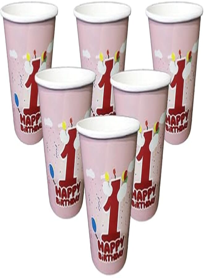party paper cups one girl