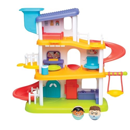 Playskool Weebles My Smart House  Weeble Wobble Preschool Toy for Toddlers Smart Speaker with Sounds  Songs 3 Floors of Imaginative Play for Ages 12 Months and Up - Image 1