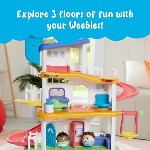 Playskool Weebles My Smart House  Weeble Wobble Preschool Toy for Toddlers Smart Speaker with Sounds  Songs 3 Floors of Imaginative Play for Ages 12 Months and Up - Image 5