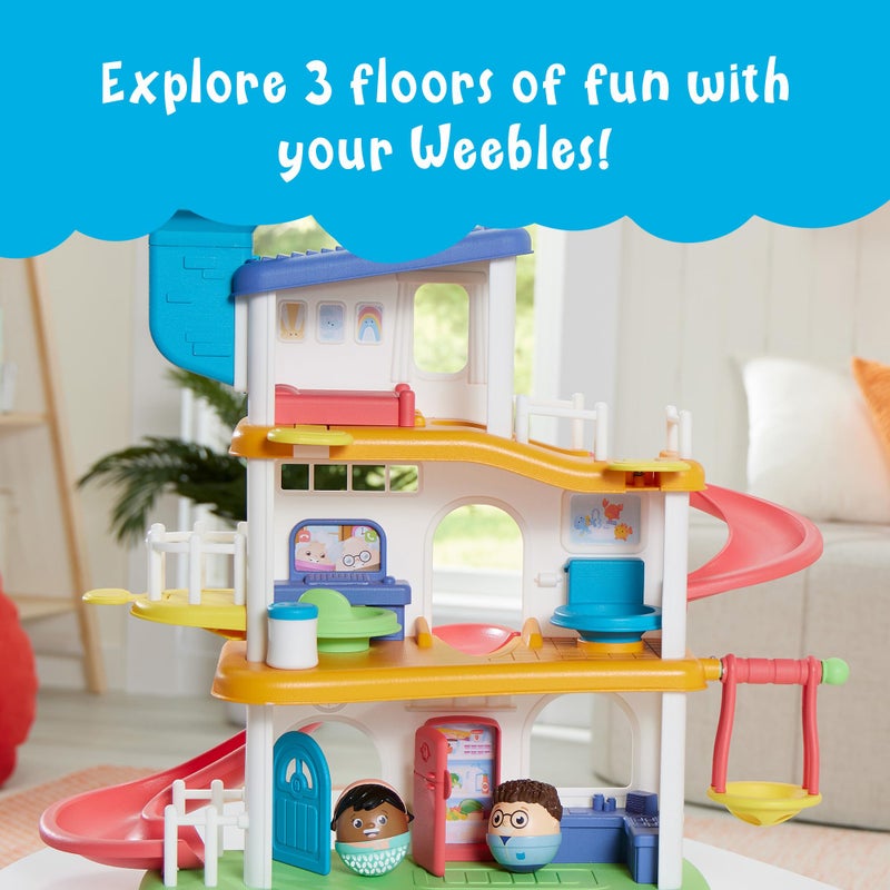 Playskool Weebles My Smart House  Weeble Wobble Preschool Toy for Toddlers Smart Speaker with Sounds  Songs 3 Floors of Imaginative Play for Ages 12 Months and Up - Image 3
