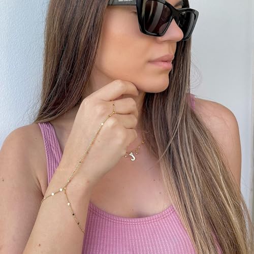 Collner Ring Bracelet Hand Chain Bracelet Finger Ring for Women Boho Wedding Jewelry for Women Trendy Stuff Engagement Gift - Image 5