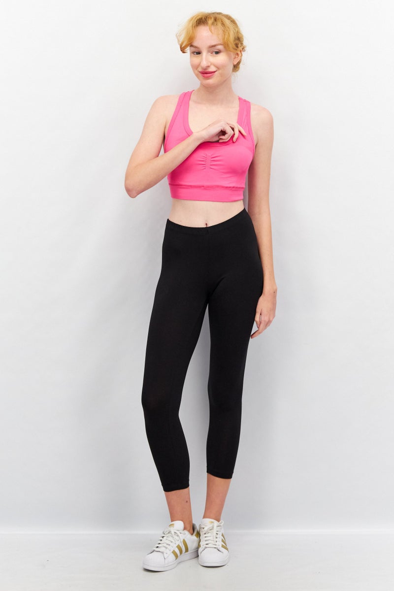 Adidas Women Solid Padded Sports Bra, Pink - Image 4