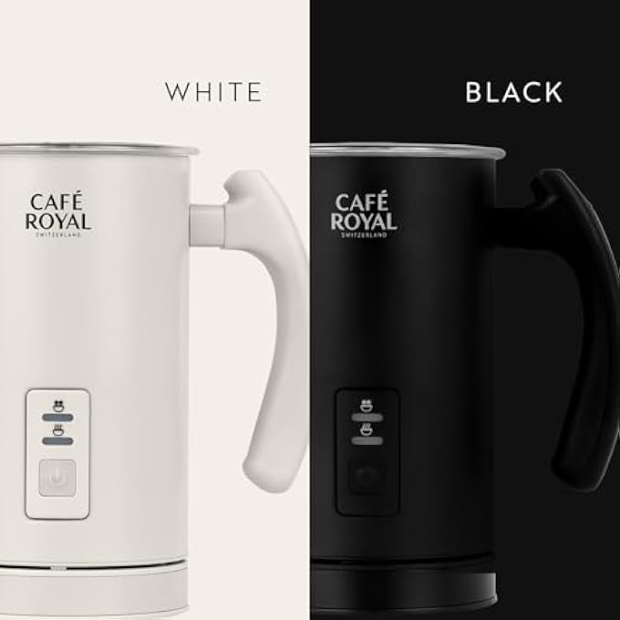 كافيه رويال رغوة كريمي أوتوماتيكية من Milk Frother White Cream Foam لمدة 3 سنوات مع إصلاح مجاني حلقة رغوة قابلة للإزالة تصنع اللاتيه المثالي لكابتشينو ماكياتو - Image 4