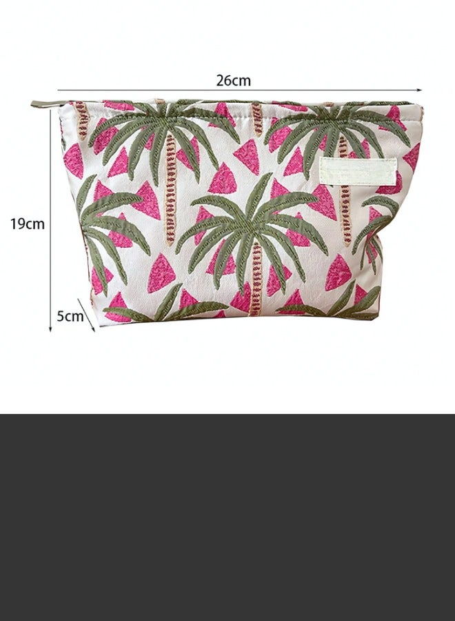 TRENZ A luxurious makeup bag with a tropical print, spacious and practical design from TRENZ - Z07 - Image 4
