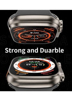 Generic Smart Watch 8 Ultra with 2 Watch Strap GPS Cellular 49mm Bluetooth Smart Watch Fitness Tracker Precision GPS Action Button Extra Long Battery Life Brighter Retina Display  - Image 4