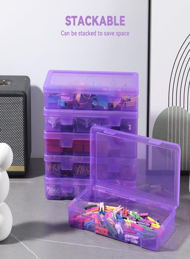 novelinks 9 Pack Plastic Storage Containers Color Arts & Crafts Storage Boxes & Organizers Stackable Containers With Lids For Organizin (Set 6) - Image 2