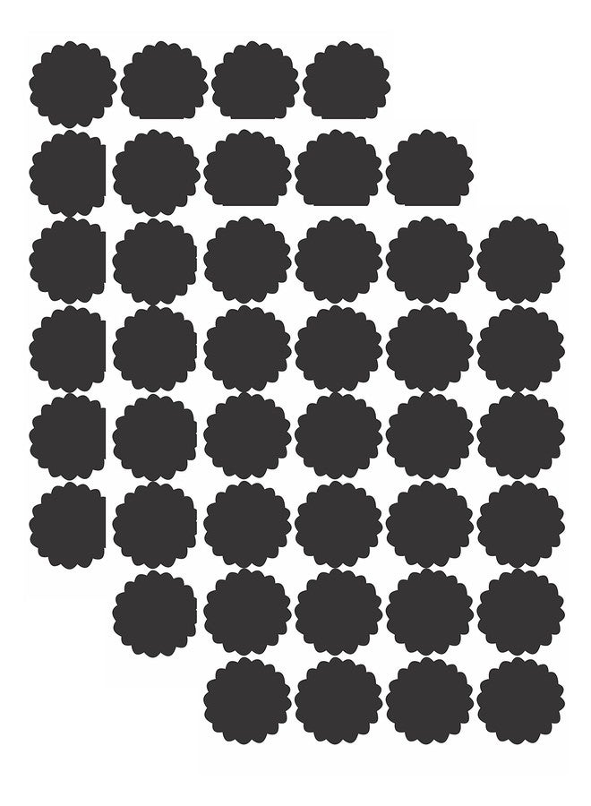 Monk wish Dreamkarft Monk Wish Waterproof Chalkboard Label Stickers for Jars, Canisters, Kilner Jars, Scrapbooking, Food Storage Labels, Weddings Black Color (72 Piece) - Image 2
